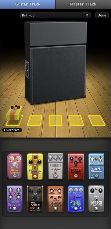 Amp and stompoxes in GarageBand