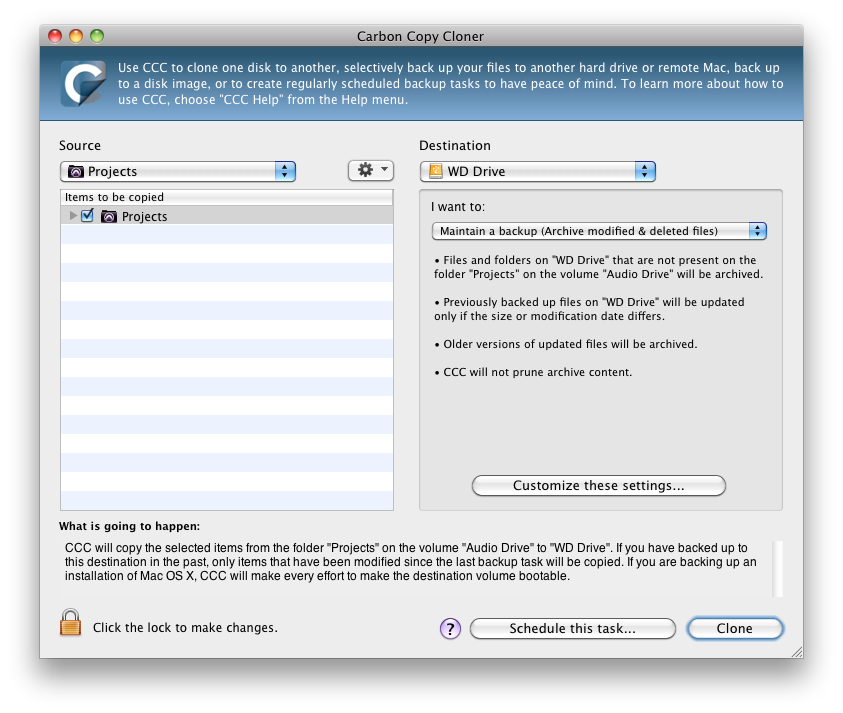 Carbon Copy Cloner
